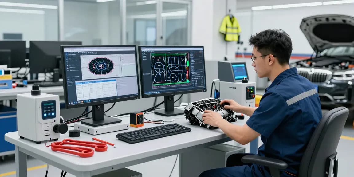 Steuerkette Wechseln Hannover: Hochwertige Diagnosetechnologie im modernen KFZ-Service.