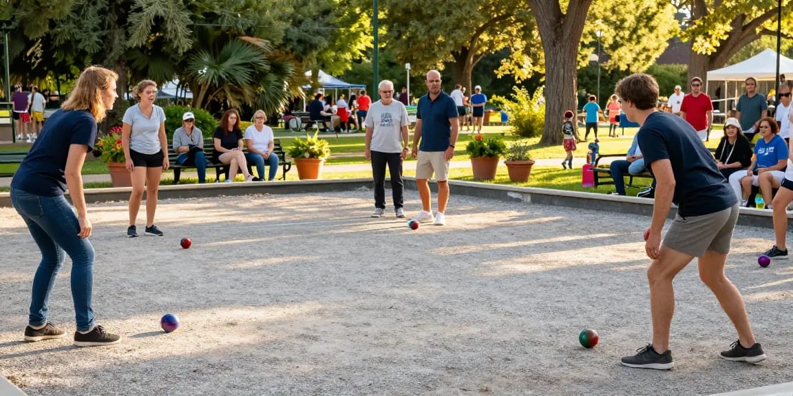 Petanque di fopikotabontang.org, pertandingan seru di taman dengan suasana ceria