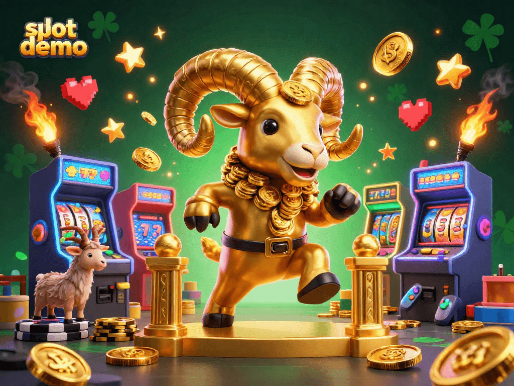 Mainkan slot demo dengan visual slot penuh keberuntungan dan jackpot di Gacor123