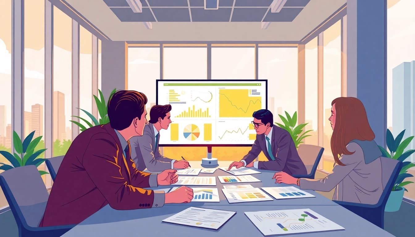 Collaborative analysis session showcasing Bid-No-Bid Analysis for optimal decision-making.