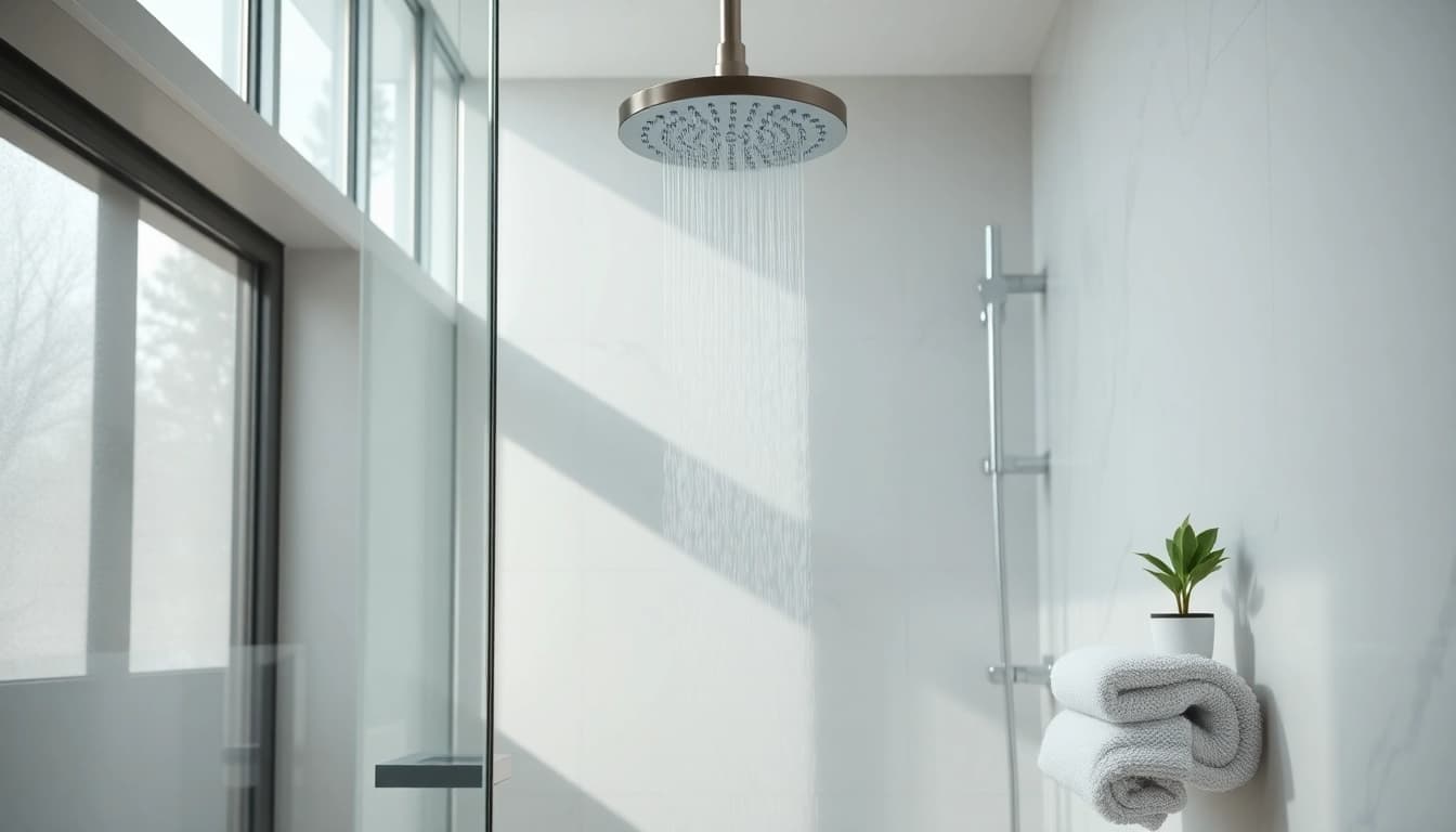 Showcase elegant showers Australia with a modern installation in a stylish bathroom setting.