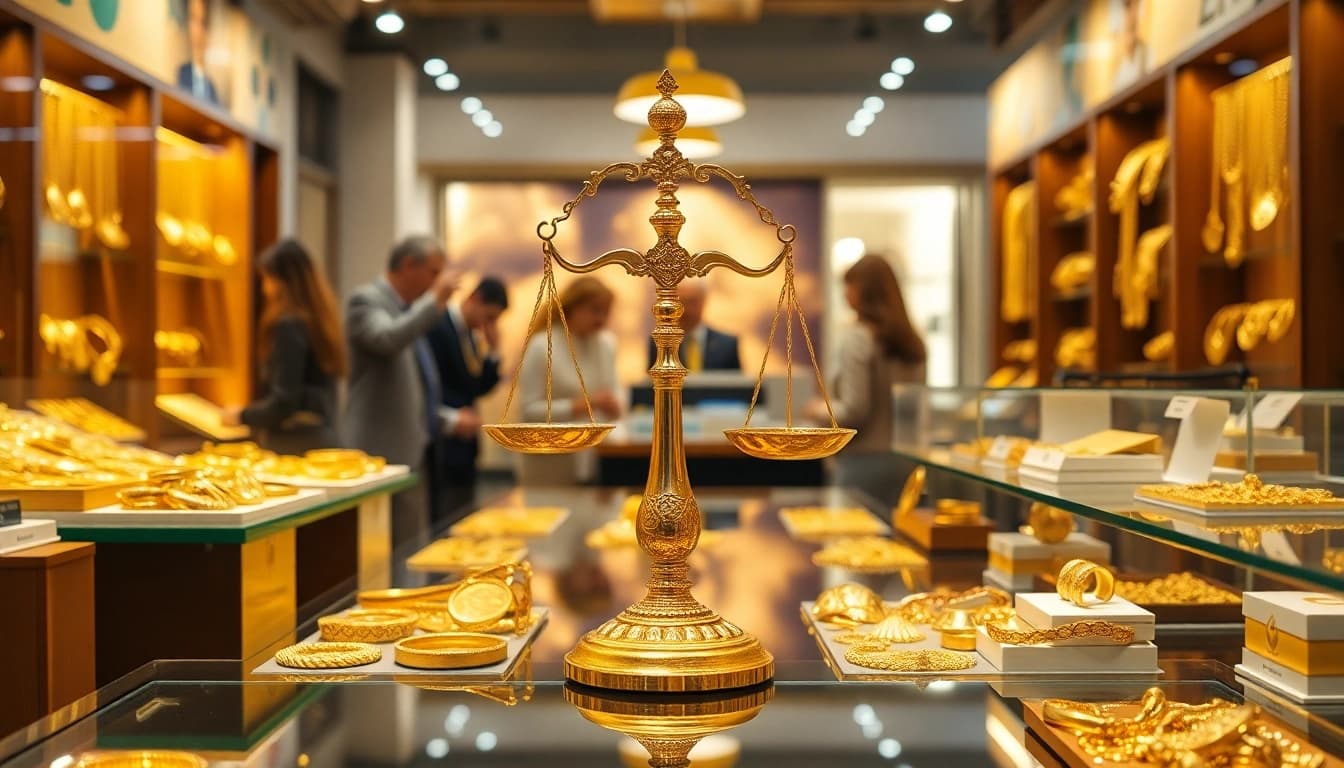 Acquista oro con fiducia in un negozio di compro oro elegante e accogliente.