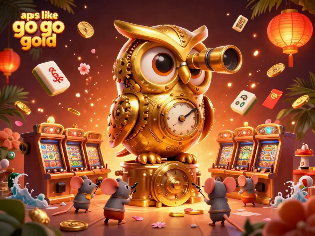 Play thrilling games like Go Go Gold with a vibrant casino scene featuring dynamic characters and symbolism.