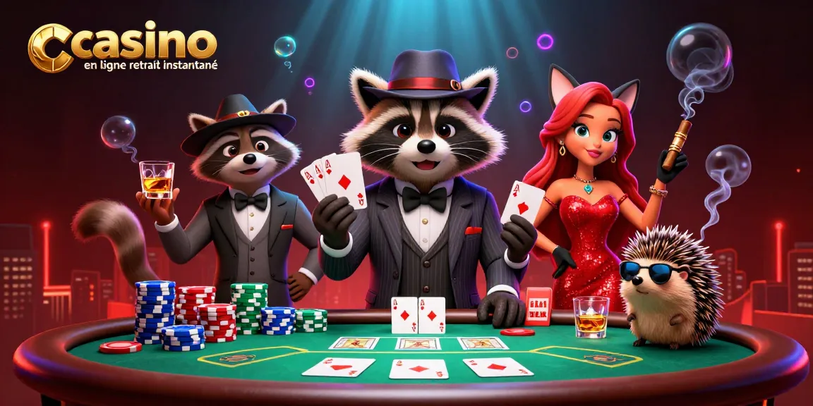 Vivez l'excitation du casino en ligne retrait instantané avec un casting de personnages de jeu captivants!