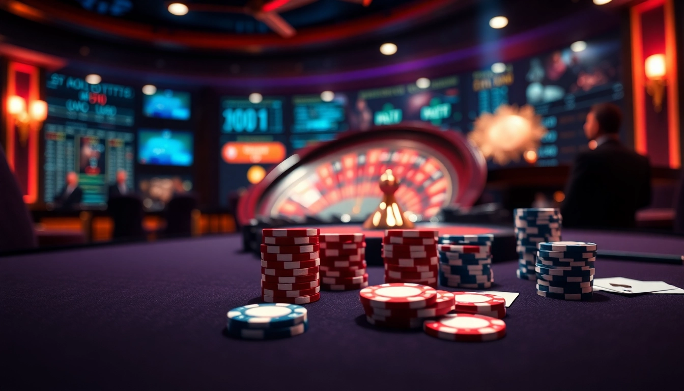 Experience the thrilling atmosphere of 7upbet with vibrant casino elements and high-stakes excitement.