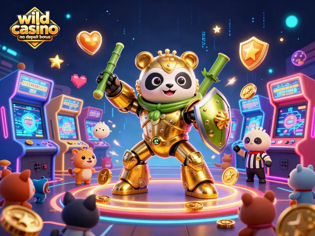 Experience the excitement of the wild casino no deposit bonus featuring vibrant characters in an electrifying arena.