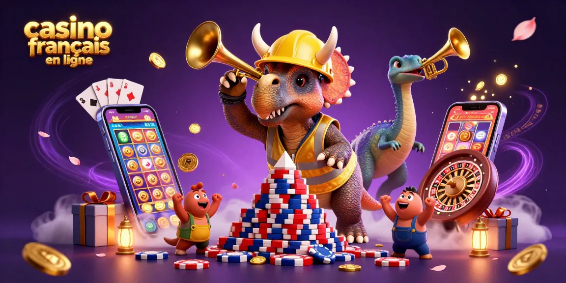 Construire un casino francais en ligne avec des dinosaures et des éléments de jeu