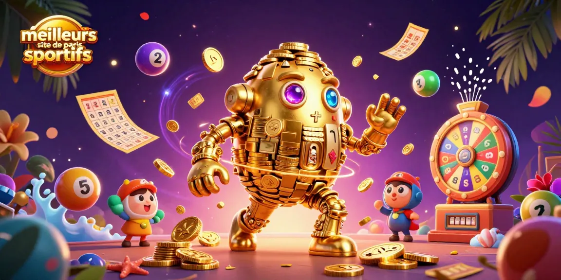 Pariez avec les meilleurs sites de paris sportifs, illustrés par un golem d'or entouré de jeux dynamiques.
