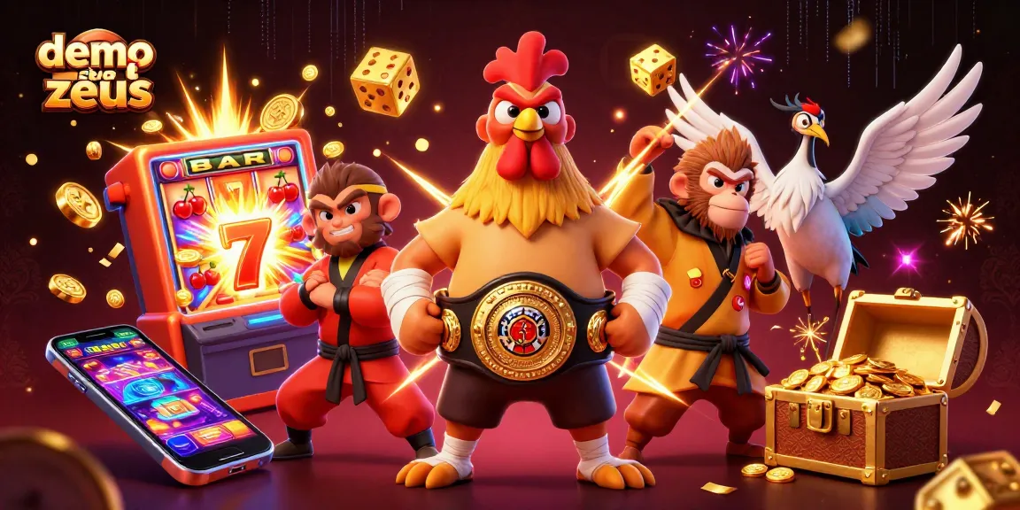 Experience the excitement of demo slot zeus with vibrant characters and dynamic casino elements in action.
