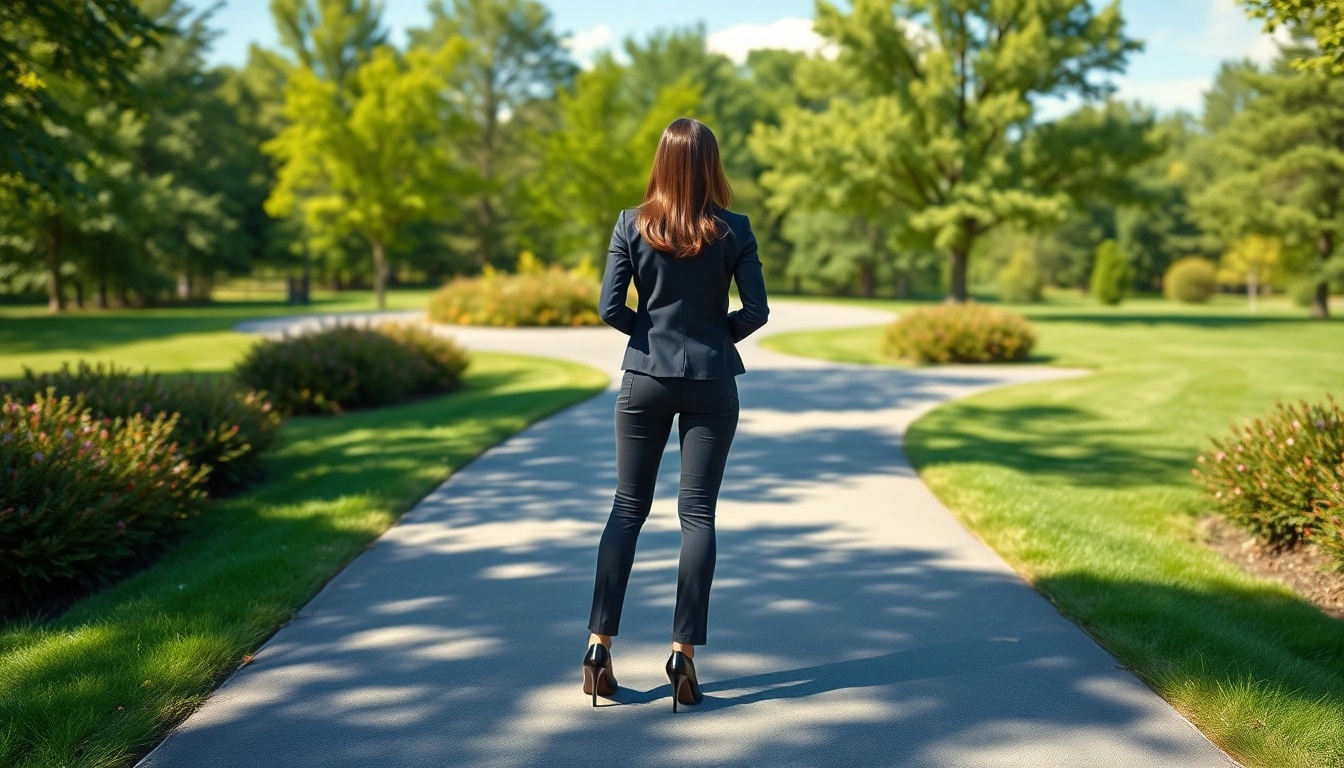 Explore how to Find my true calling at a crossroads selection point in a serene park.