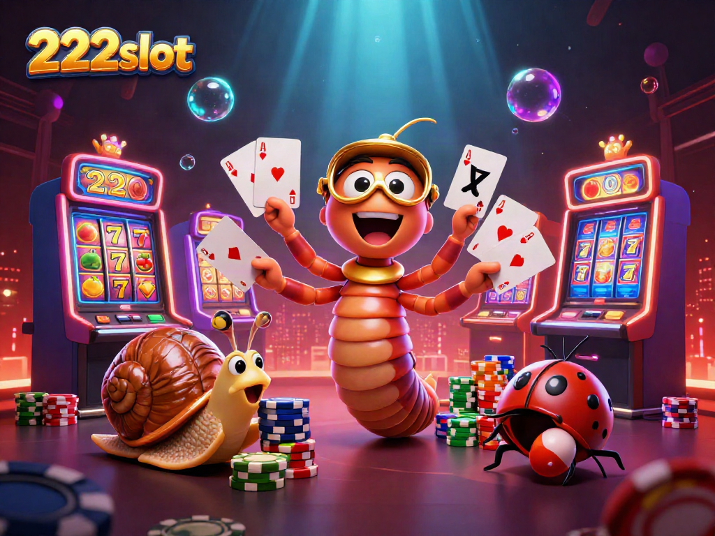 Mainkan slot gacor di 222slot dengan dealer kartun unik dan suasana meriah.