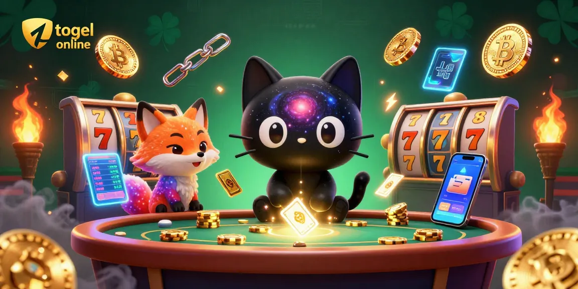 Memenangkan hadiah togel online sambil bersenang-senang dengan karakter kucing luar angkasa.