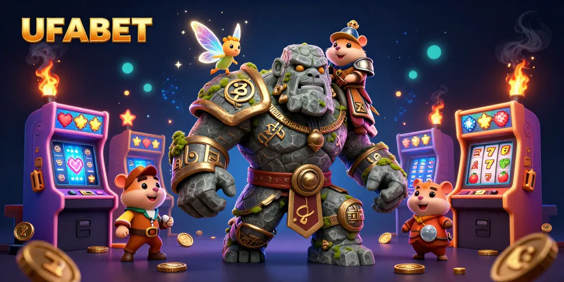Experience immersive gameplay at UFABET with vibrant characters, casino elements, and engaging visuals.