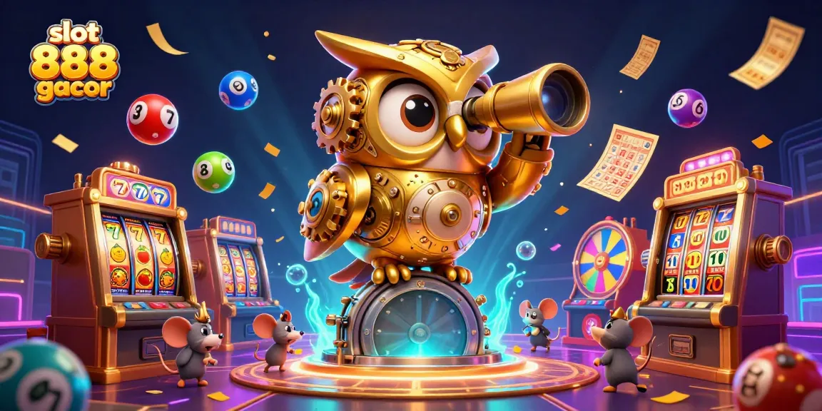 Experience the excitement of slot 888 gacor with vibrant games and dynamic cash flows in this illustration.