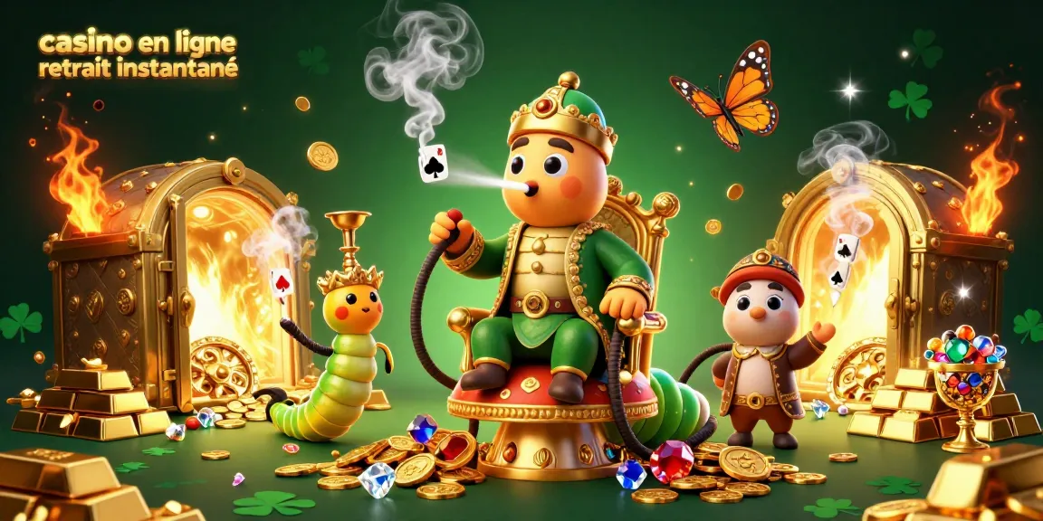 Explorez un casino en ligne retrait instantané dans une scène fascinante de luxe et aventure.