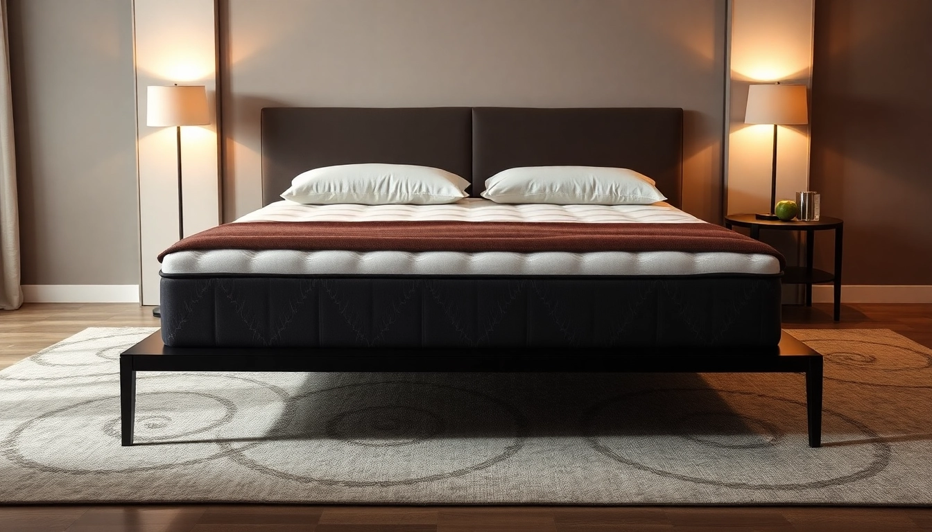 Materassi matrimoniali di alta qualità, mostrando il comfort e il design elegante, ideale per un sonno migliore.