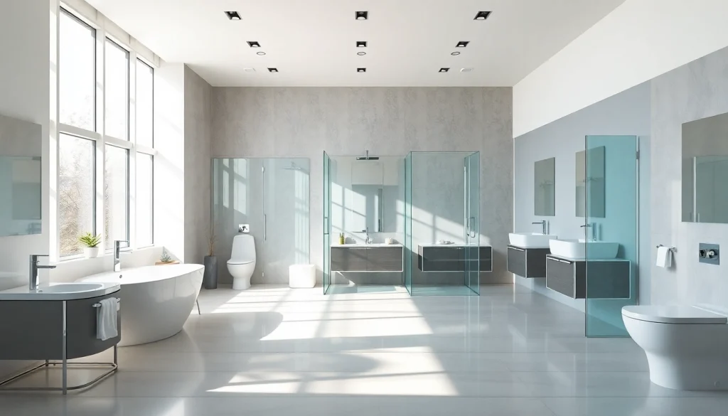 Sonni sanitär GmbH, showcasing elegant bathroom products under bright natural lighting.