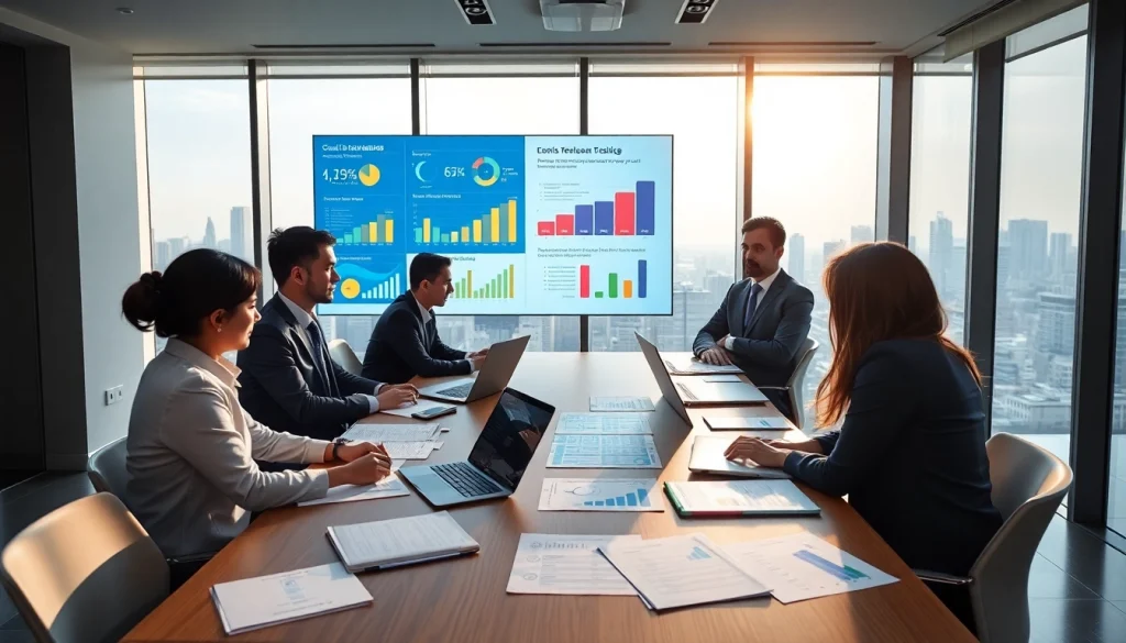 카드깡 관련 회의에서 전문 상담사들이 논의하는 장면