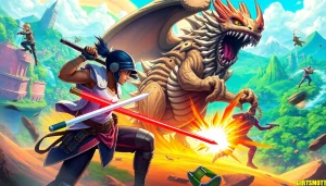 Exciting visual representation of best upcoming games 2026 features iconic characters in vivid battle scenes.