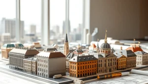 Präsentation von architekturmodellbau Braunschweig mit präzisen Stadtmodellen und Detailverliebtheit.