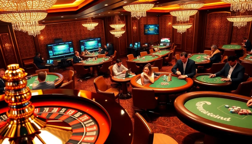Players enjoying the BK8TH online casino experience with engaging gaming interfaces and vibrant roulette.