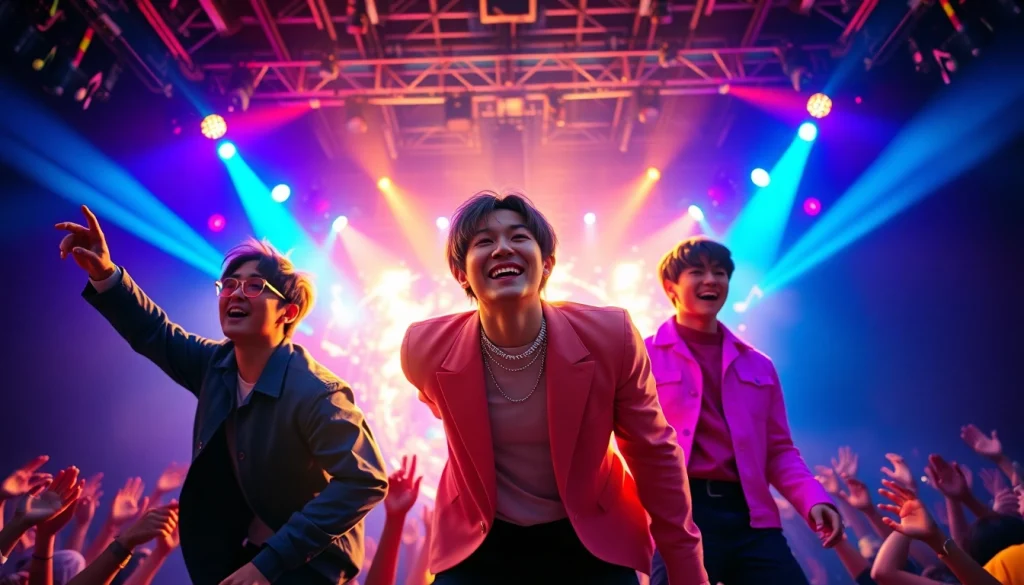 BTS news on the latest concert highlights featuring intense performances and vibrant stage lights.