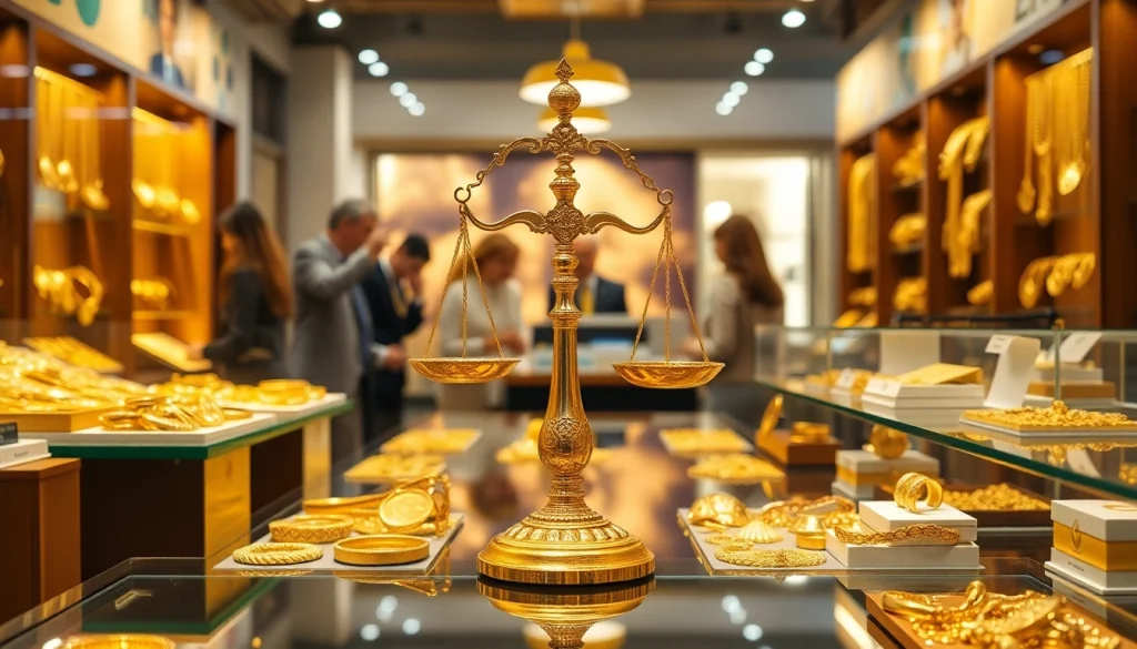 Acquista oro con fiducia in un negozio di compro oro elegante e accogliente.