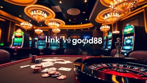 Experience the thrill of gambling with link vào good88 at a luxurious casino table.
