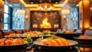 Menikmati slot deposit 1k dengan hidangan sushi segar dan hibachi yang menggoda selera.