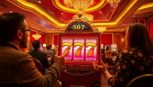 Experience the thrill of winning at slot777 with players enjoying vibrant casino games.