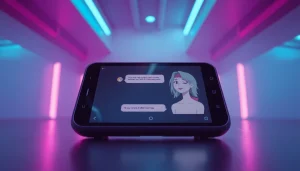 Engaging NSFW chat AI visual showcasing a vibrant digital interface and immersive interaction.