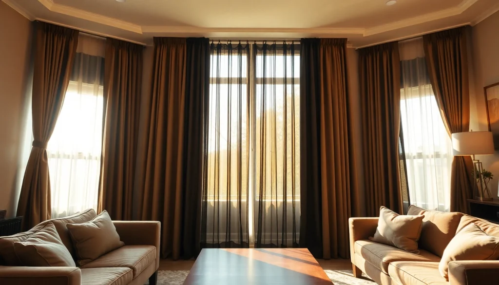 Geniet van verduisterende gordijnen die een comfortabele sfeer in de woonkamer creëren.