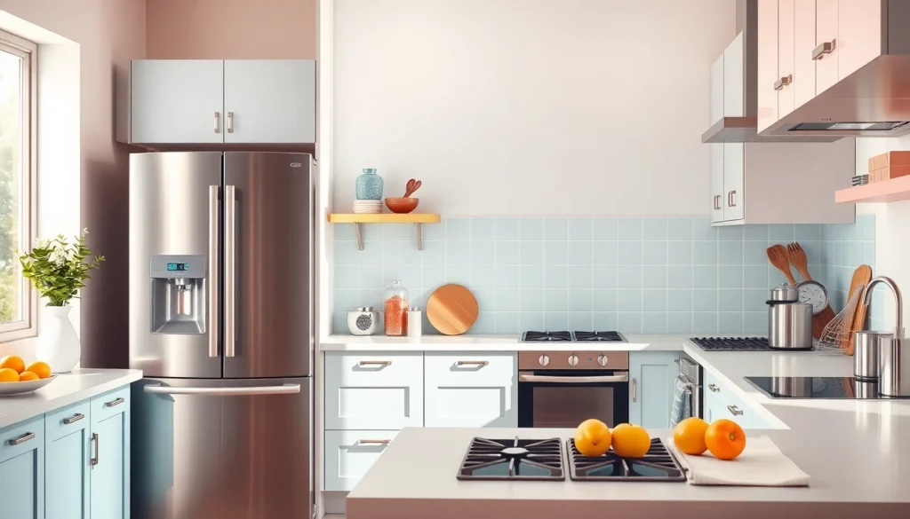 Discover modern home appliances showcasing sleek design and functionality in a bright kitchen