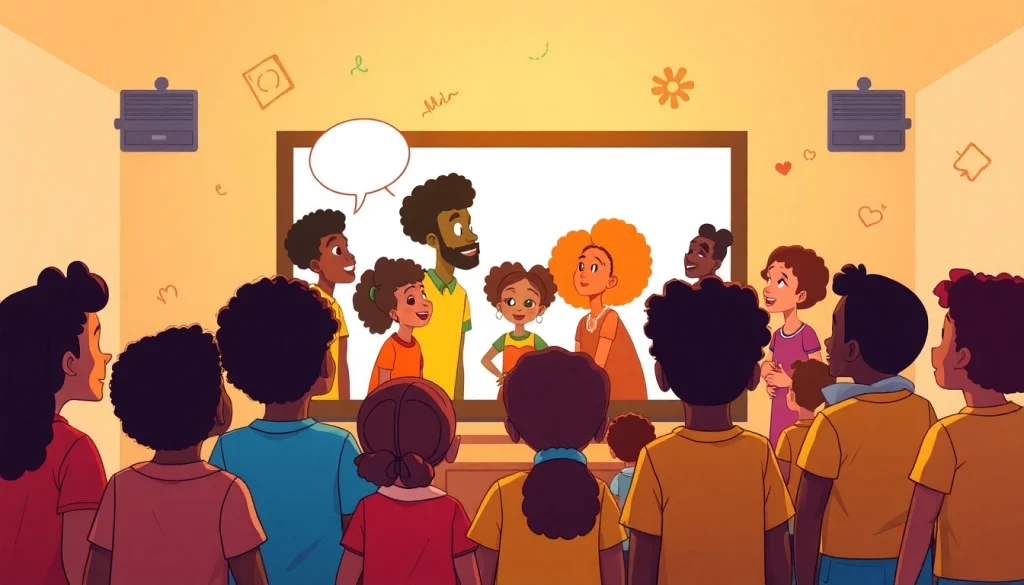 African American Cartoons bring joy and representation to children through vibrant animated scenes.