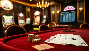 Engager les joueurs dans l'action du casino en ligne argent réel avec des visuels de jeu vibrants et une ambiance luxueuse.