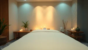의정부 마사지 치료실의 평화로운 분위기와 휴식을 보여주는 이미지