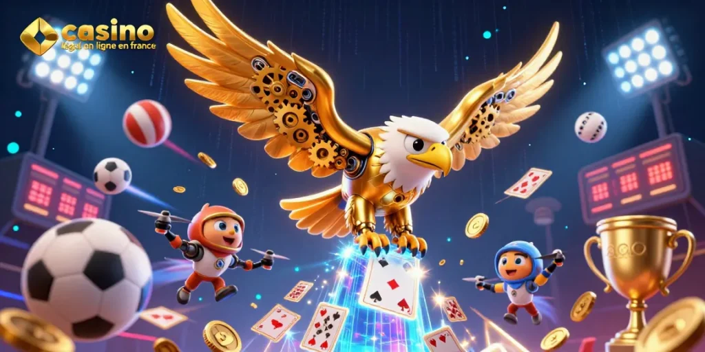 Jouez sur un casino légal en ligne en France avec des éléments de jeux dynamiques et interactifs.